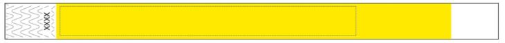 Custom 3/4" Neon Yellow Tyvek Wristbands - Add Your Logo/Text main image